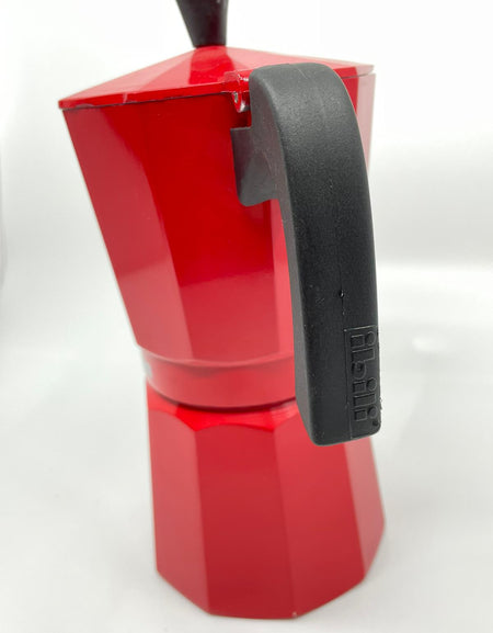 CAFETERA 9 TZ. ROJA ALUMINIO