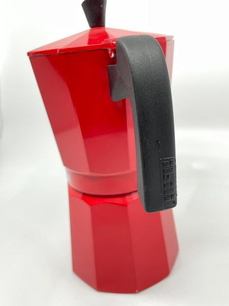 CAFETERA 9 TZ. ROJA ALUMINIO